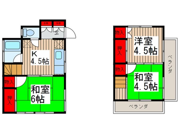 モンシャトンの物件間取画像